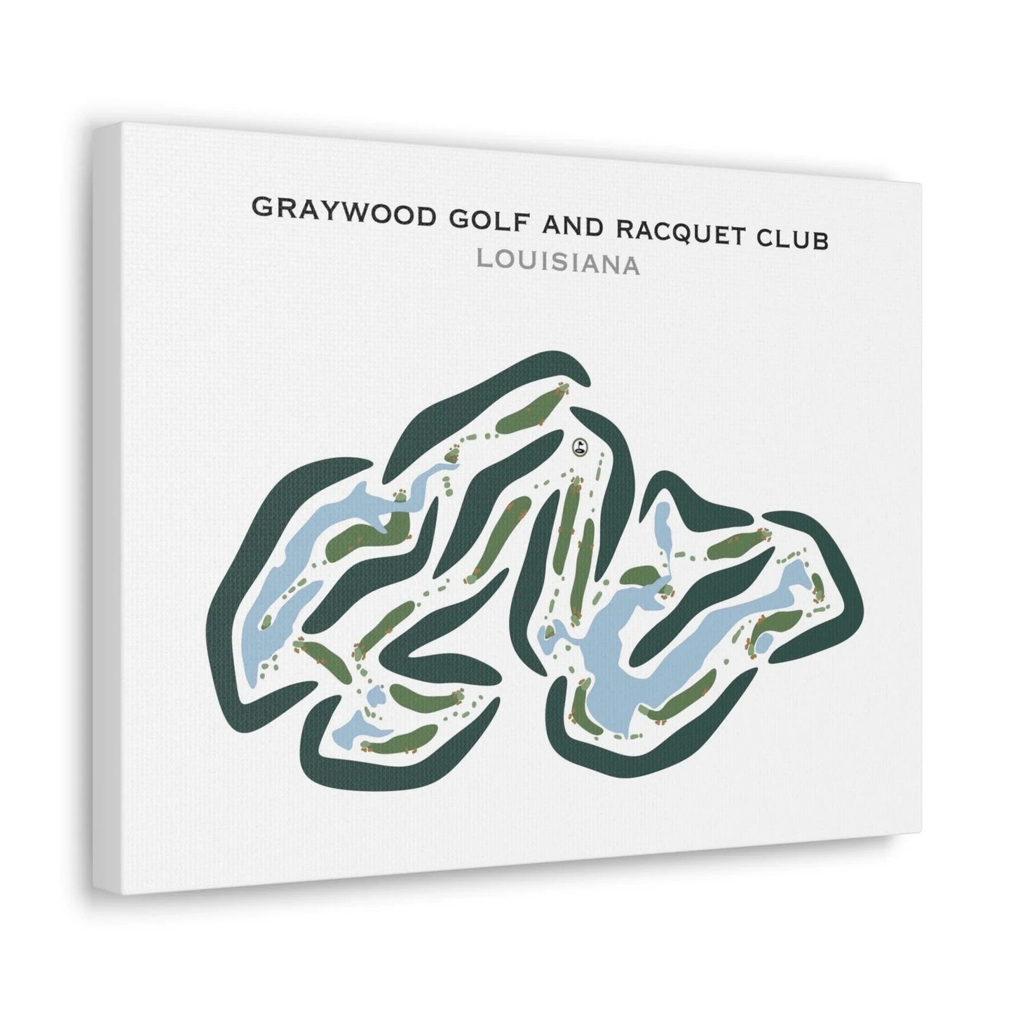 Graywood Golf & Racquet Club, Louisiana - Printed Golf Courses