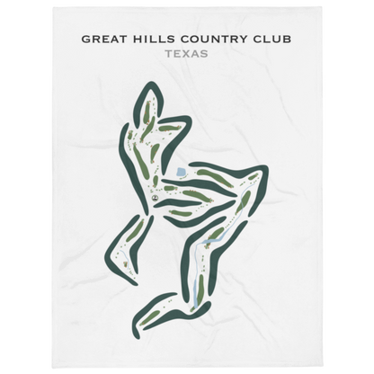 Great Hills Country Club, Texas - Printed Golf Courses
