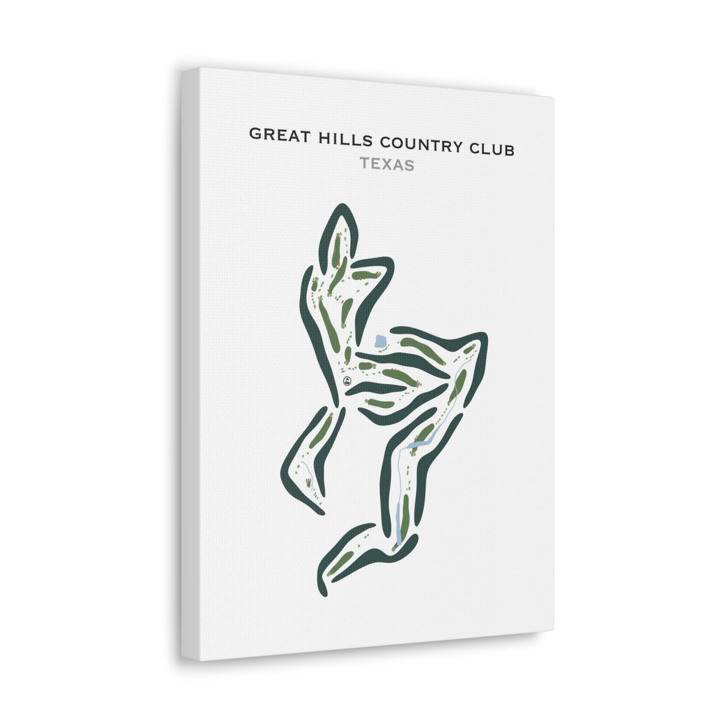 Great Hills Country Club, Texas - Printed Golf Courses