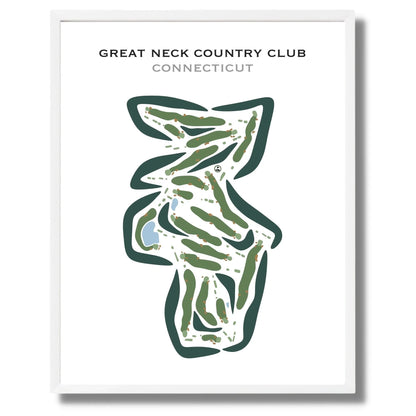 Great Neck Country Club, Connecticut - Printed Golf Courses