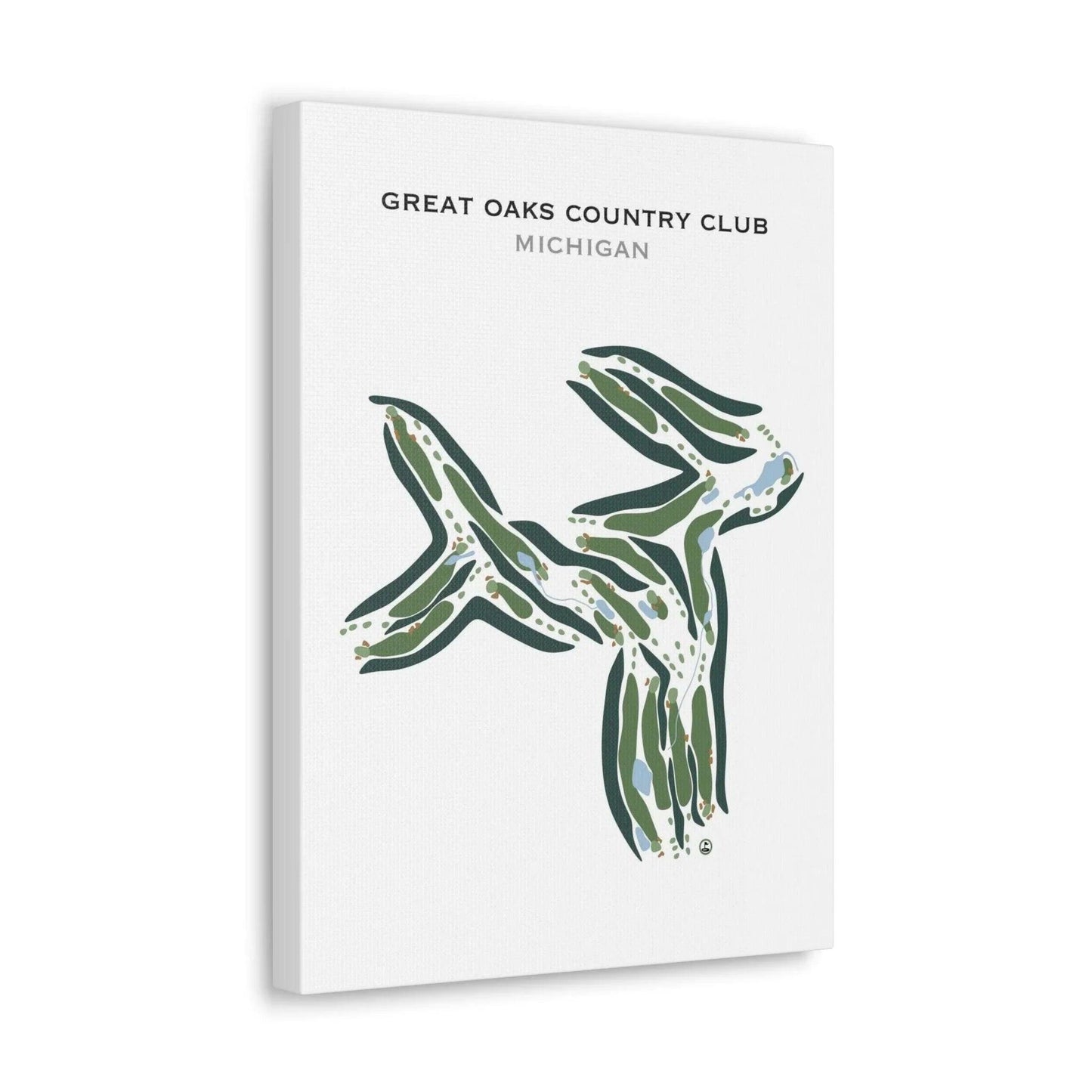 Great Oaks Country Club, Michigan - Printed Golf Courses