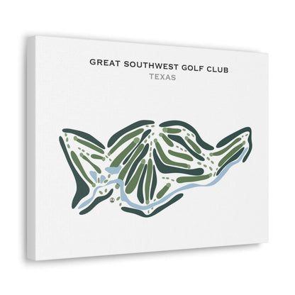 Great Southwest Golf Club, Texas - Printed Golf Course