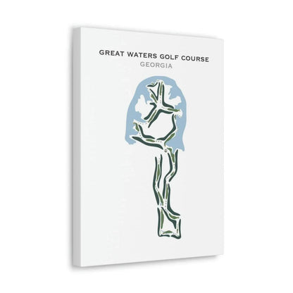 Great Waters Golf Course, Georgia - Printed Golf Courses