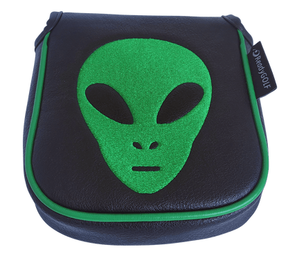 L.A.B. DF2.1 Embroidered Center-Shafted Putter Cover by ReadyGOLF - Green Alien