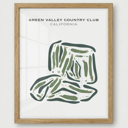 Green Valley Country Club, California - Printed Golf Courses