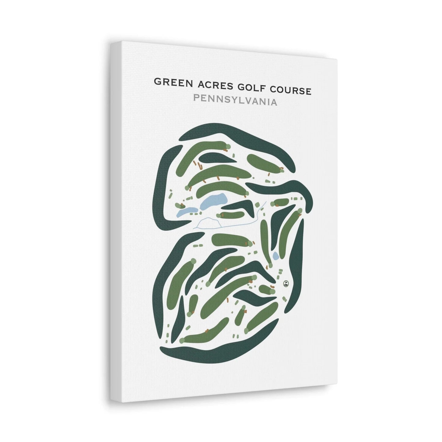 Green Acres Golf Course, Pennsylvania - Printed Golf Courses