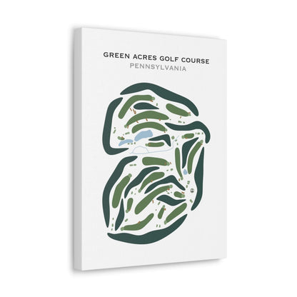 Green Acres Golf Course, Pennsylvania - Printed Golf Courses