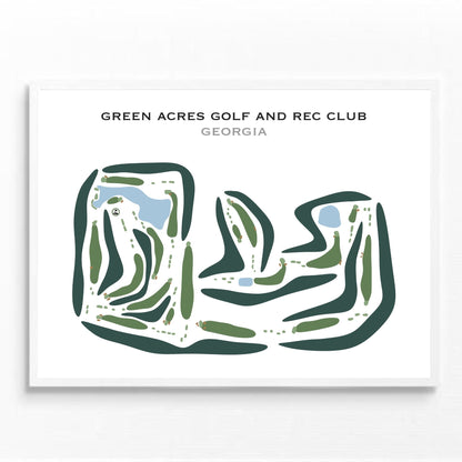 Green Acres Golf & Rec Club, Georgia - Printed Golf Courses
