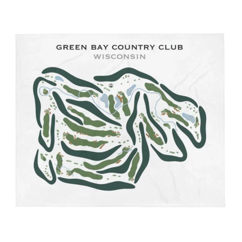 Green Bay Country Club, Wisconsin - Printed Golf Courses