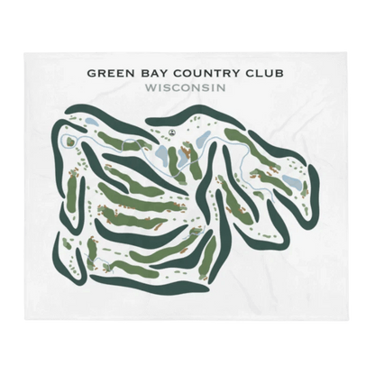 Green Bay Country Club, Wisconsin - Printed Golf Courses