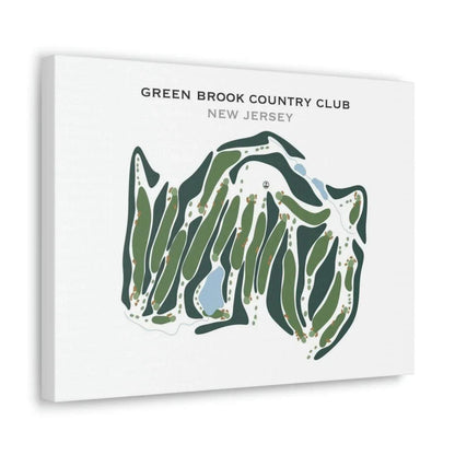 Green Brook Country Club, New Jersey - Printed Golf Courses
