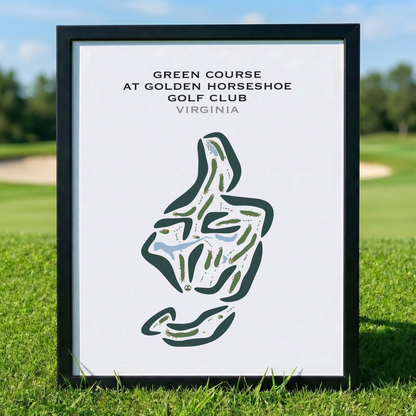 Green Course at Golden Horseshoe Golf Club, Virginia - Printed Golf Courses