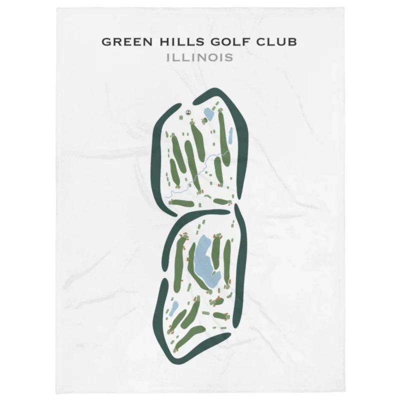 Green Hills Golf Club, Illinois - Printed Golf Courses