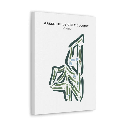 Green Hills Golf Course, Ohio - Printed Golf Course
