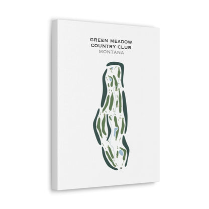 Green Meadow Country Club, Montana - Printed Golf Course