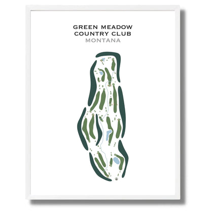 Green Meadow Country Club, Montana - Printed Golf Course