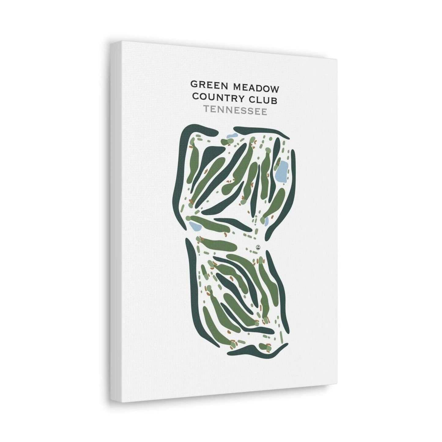 Green Meadow Country Club, Tennessee - Printed Golf Course