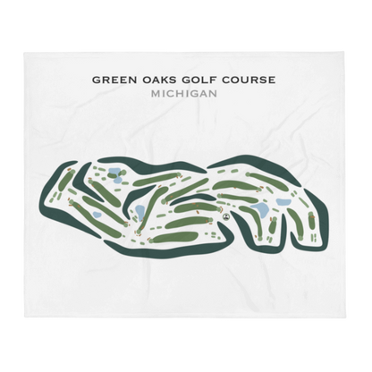 Green Oaks Golf Course, Michigan - Printed Golf Courses