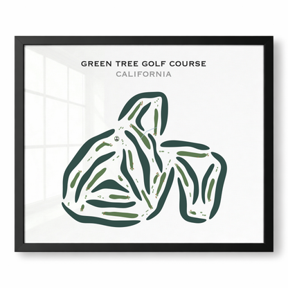 Green Tree Golf Course, California - Printed Golf Courses