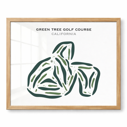 Green Tree Golf Course, California - Printed Golf Courses