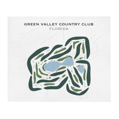Green Valley Country Club, Florida - Printed Golf Courses