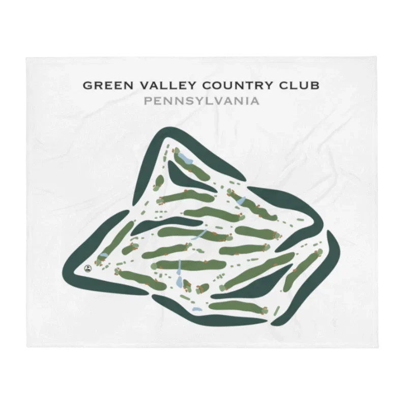 Green Valley Country Club, Pennsylvania - Printed Golf Courses