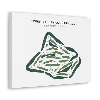 Green Valley Country Club, Pennsylvania - Printed Golf Courses