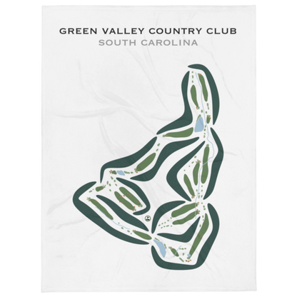 Green Valley Country Club, South Carolina - Printed Golf Courses