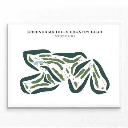 Greenbriar Hills Country Club, Missouri - Printed Golf Courses