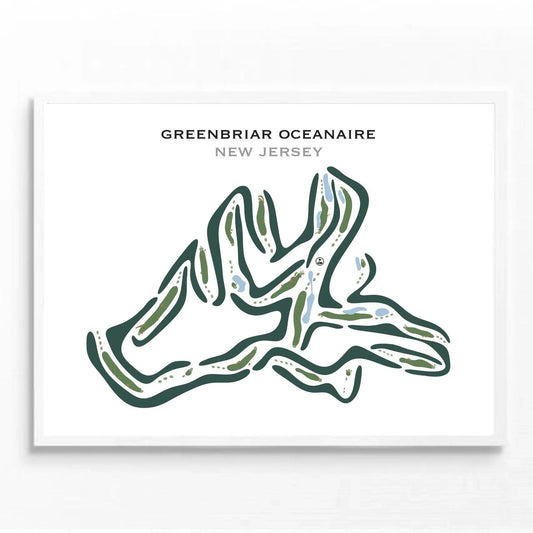 Greenbriar Oceanaire Community & Golf Course, New Jersey - Printed Golf Courses