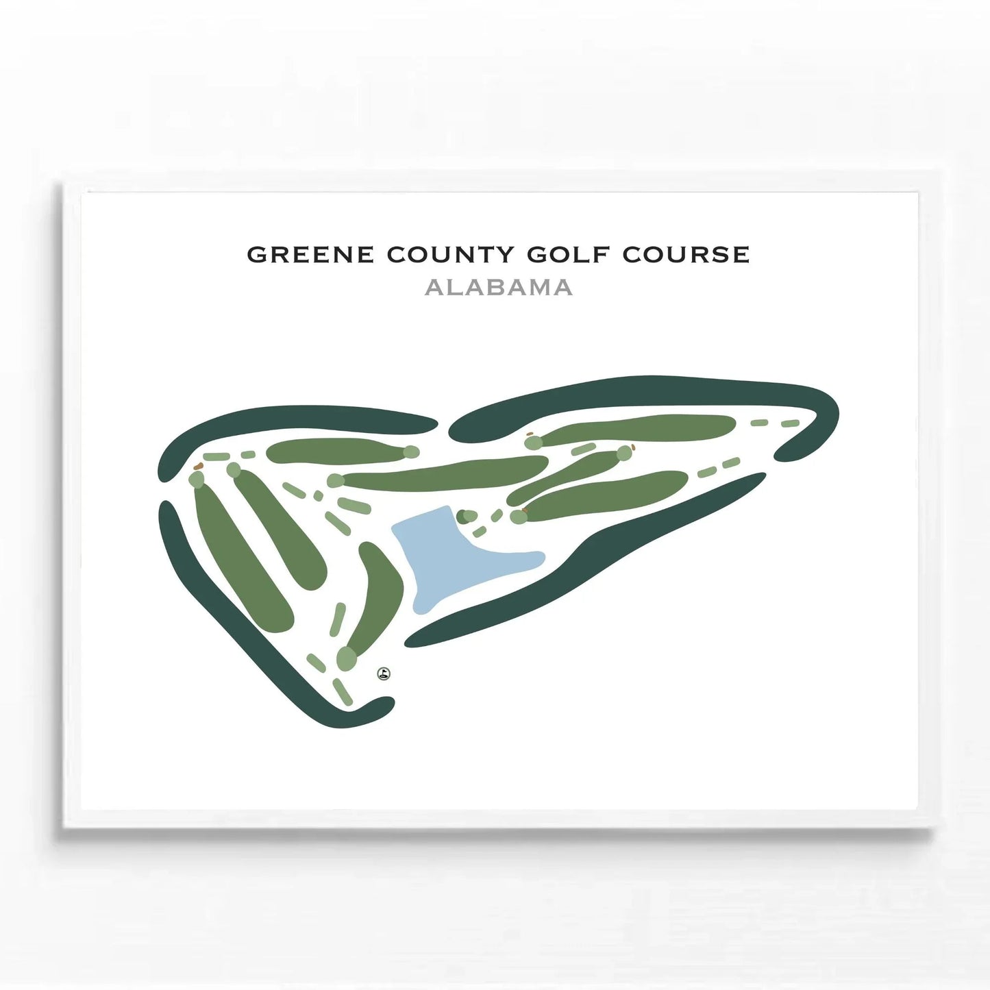 Greene County Golf Course, Alabama - Printed Golf Courses