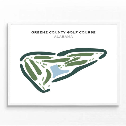 Greene County Golf Course, Alabama - Printed Golf Courses