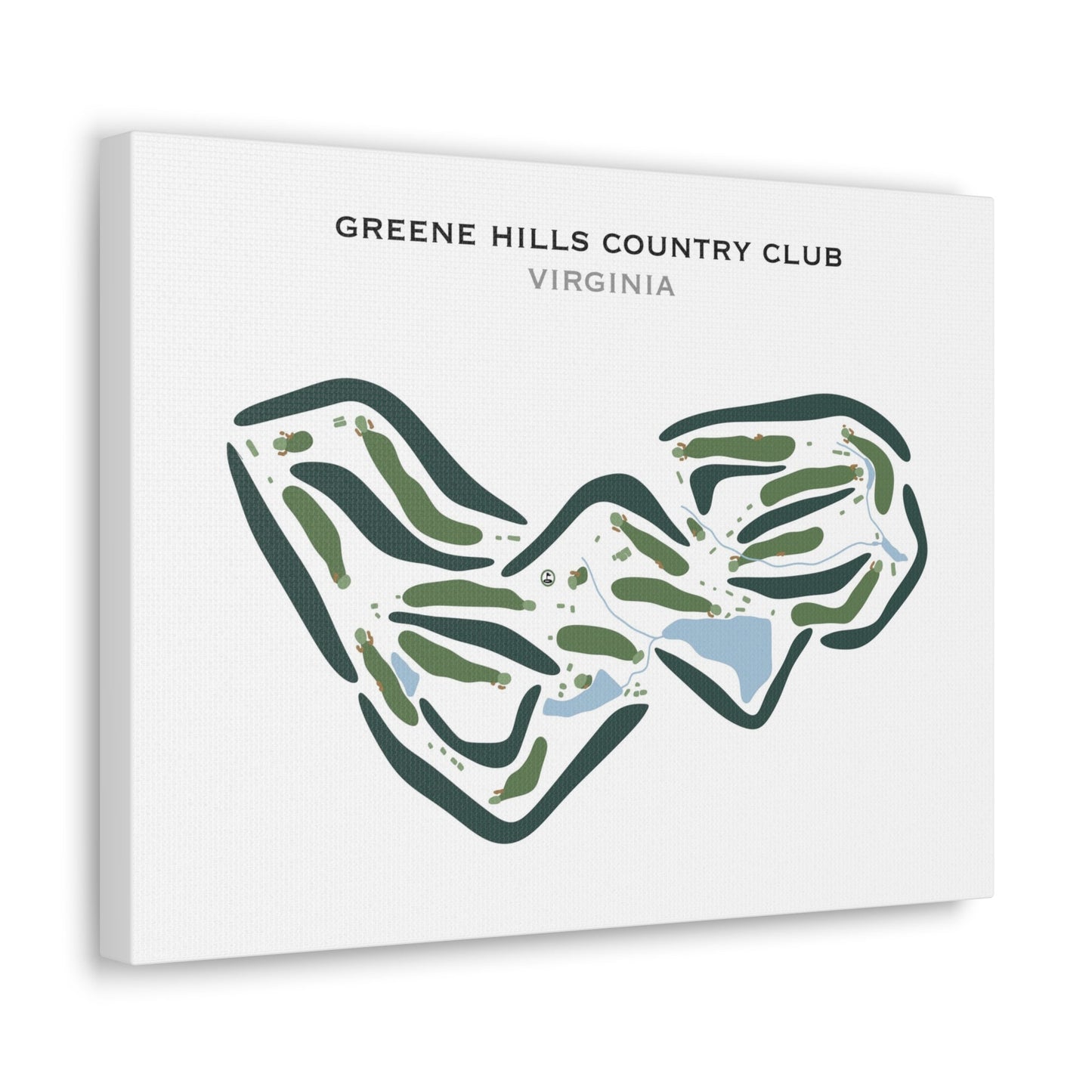 Greene Hills Country Club, Virginia - Printed Golf Courses
