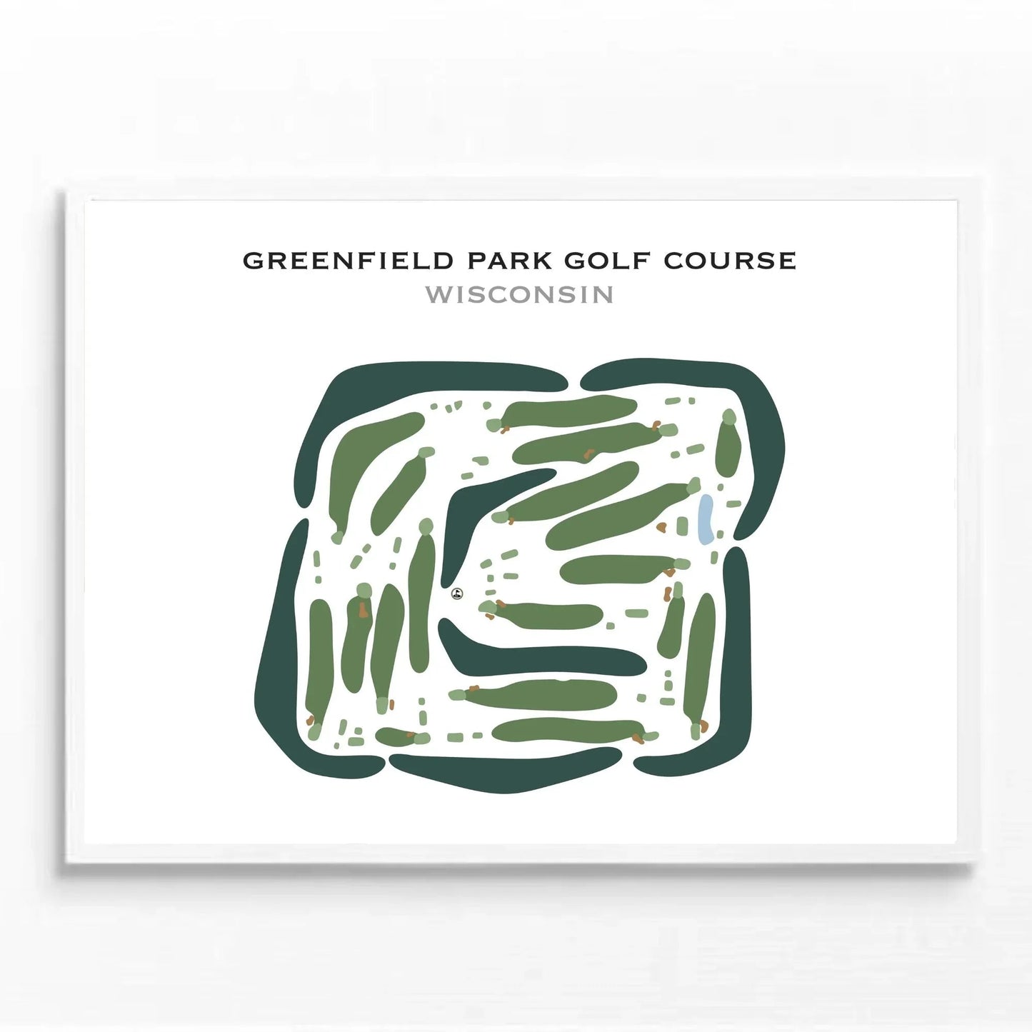 Greenfield Park Golf Course, Wisconsin - Printed Golf Courses