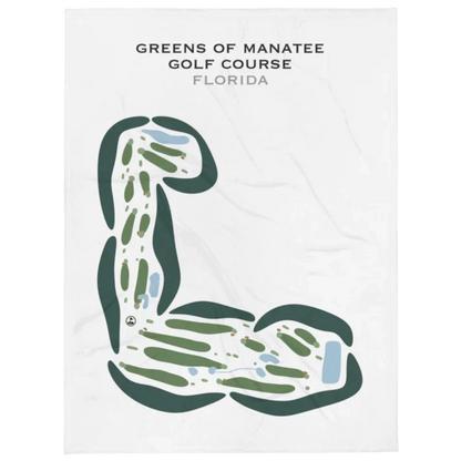 Greens of Manatee Golf Course, Florida - Printed Golf Courses