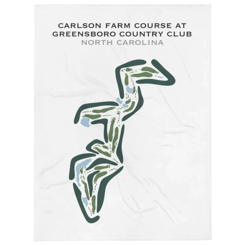 Greensboro Country Club - Carlson Farm Course, North Carolina - Printed Golf Courses