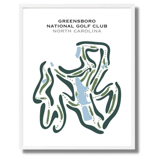 Greensboro National Golf Club, North Carolina - Printed Golf Courses