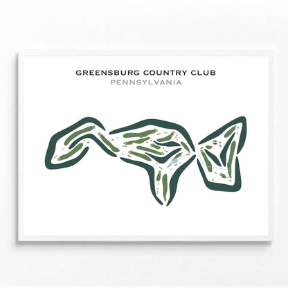 Greensburg Country Club, Pennsylvania - Printed Golf Courses
