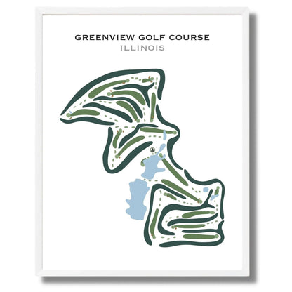 Greenview Golf Course, Illinois - Printed Golf Courses