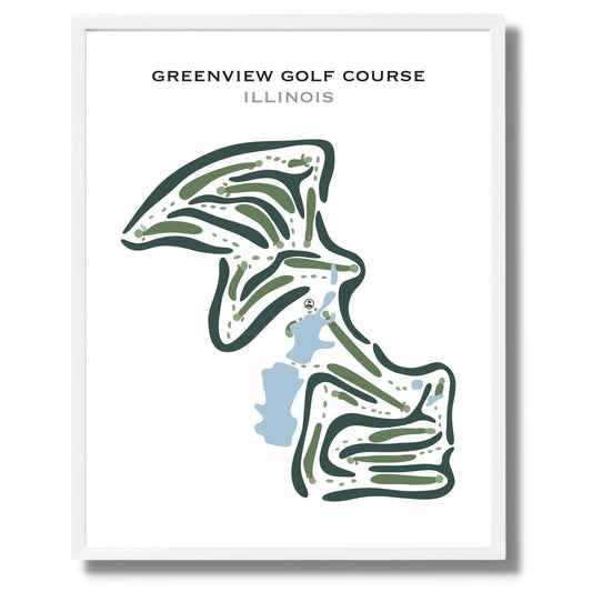 Greenview Golf Course, Illinois - Printed Golf Courses