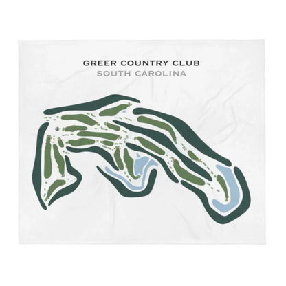 Greer Country Club, South Carolina - Printed Golf Courses