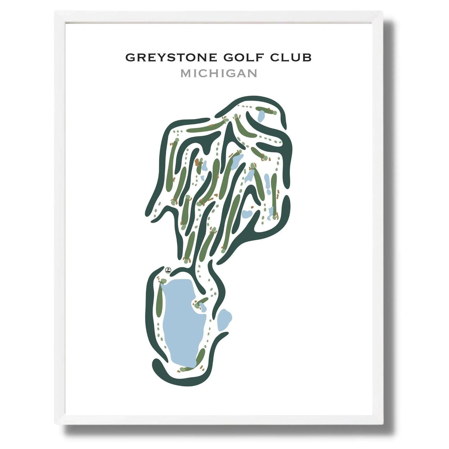 Greystone Golf Club, Michigan - Printed Golf Courses