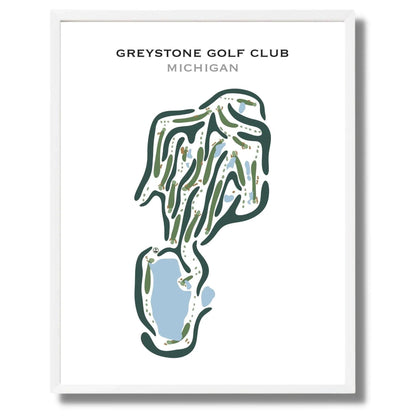 Greystone Golf Club, Michigan - Printed Golf Courses