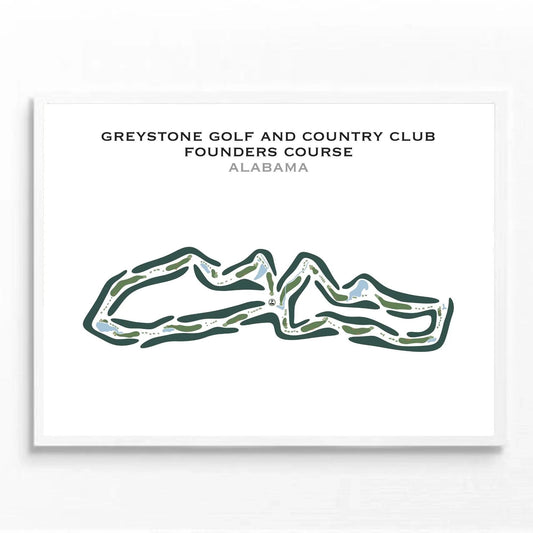 Greystone Golf & Country Club - Founders Course, Alabama - Printed Golf Course