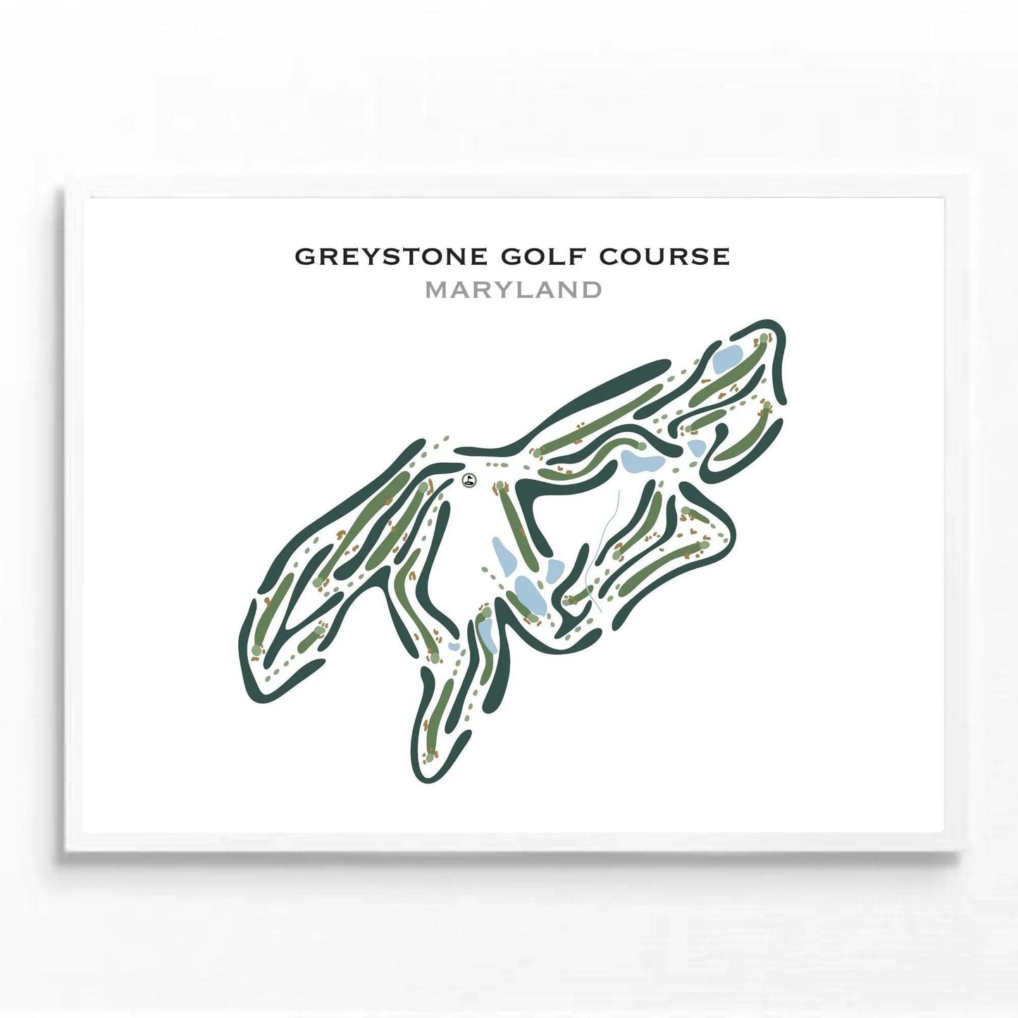 Greystone Golf Course, Maryland - Printed Golf Courses