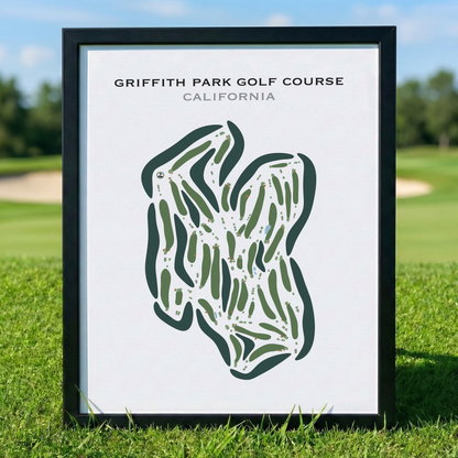 Griffith Park Golf Courses, California - Printed Golf Courses