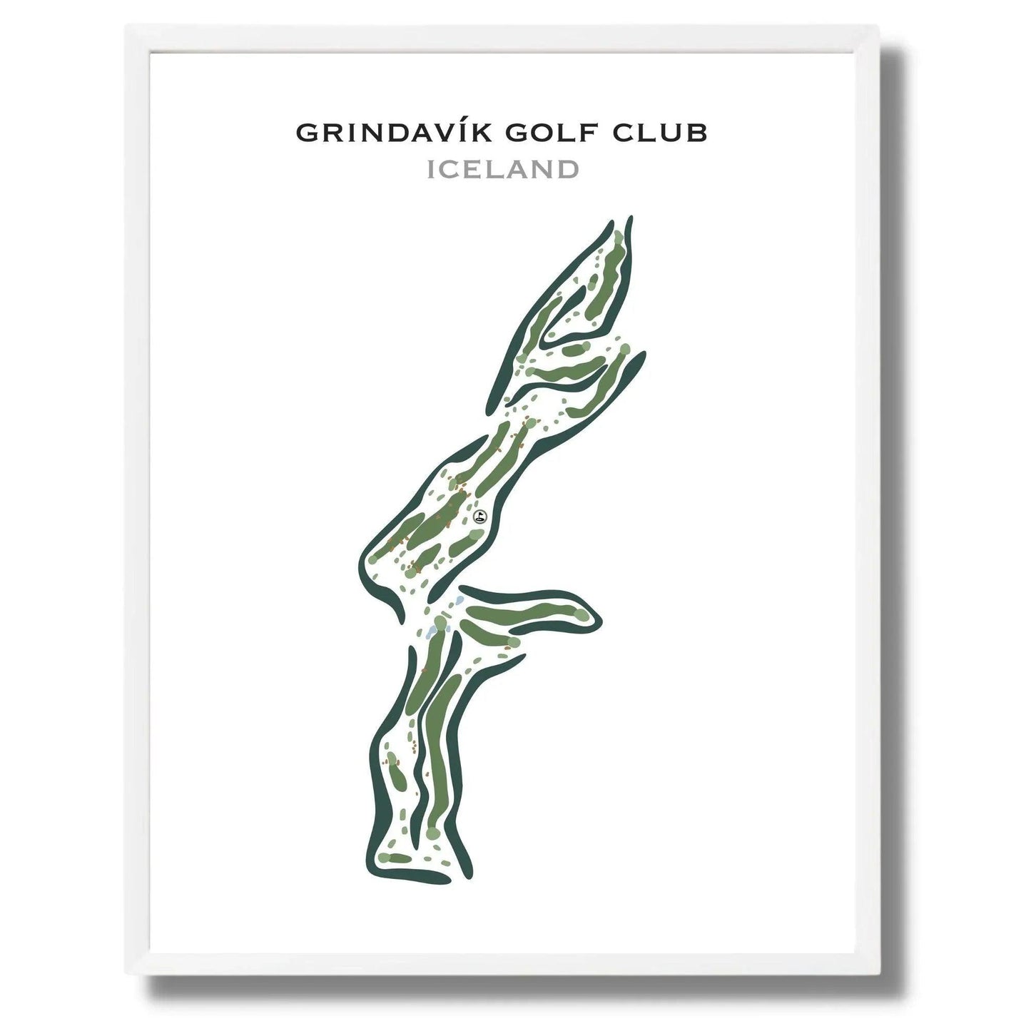 Grindavík Golf Club, Iceland - Printed Golf Course