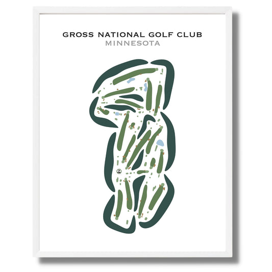 Gross National Golf Club, Minnesota - Printed Golf Courses