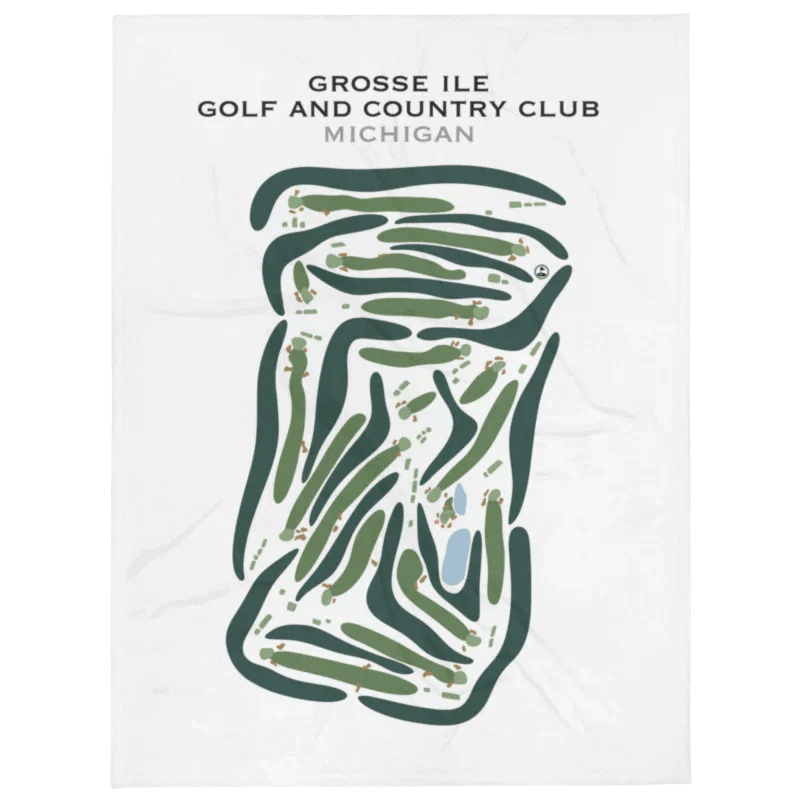Grosse Ile Golf & Country Club, Michigan - Printed Golf Courses
