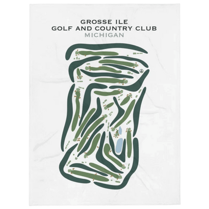 Grosse Ile Golf & Country Club, Michigan - Printed Golf Courses